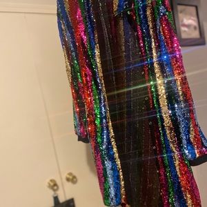 Rainbow Sequins Dress